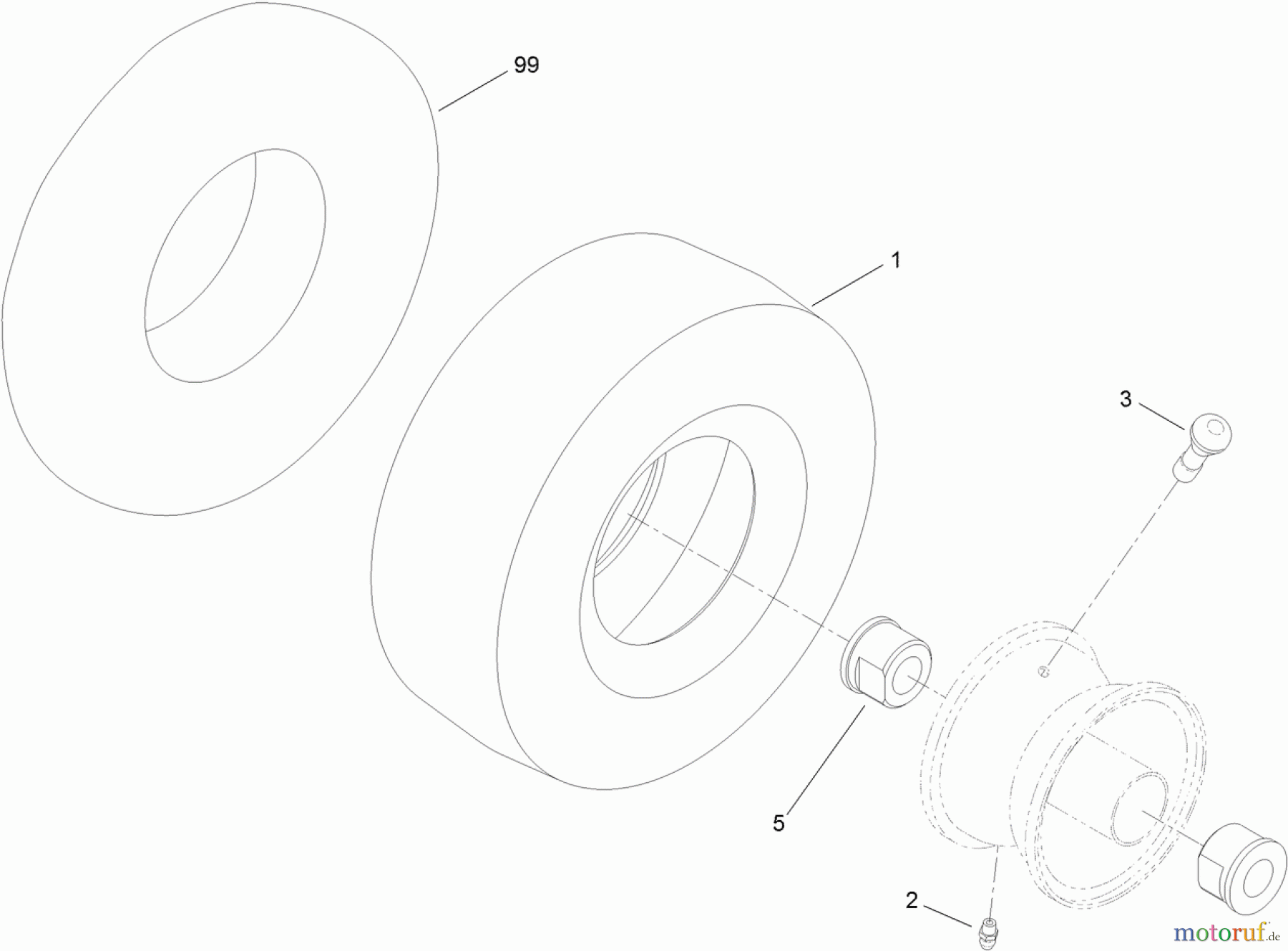 Toro Neu Mowers, Zero-Turn 74628 (4235) - Toro TimeCutter SS 4235 Riding Mower, 2012 (SN 312000001-312999999) CASTER WHEEL ASSEMBLY NO. 110-6785
