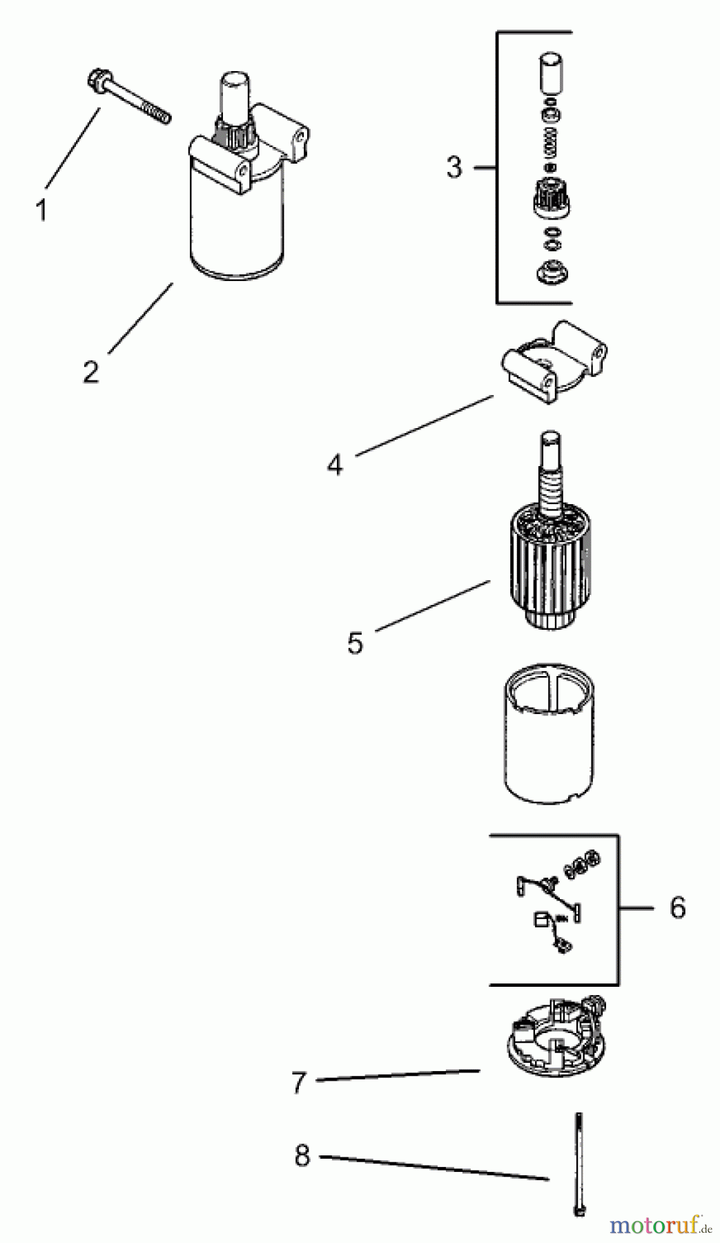  Toro Neu Mowers, Zero-Turn 74701 (17-52ZX) - Toro 17-52ZX TimeCutter ZX Riding Mower, 2003 (230000001-230999999) STARTING SYSTEM ASSEMBLY KOHLER CV 490S-27503