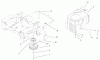 Toro 74701 (Z17-52) - Z17-52 TimeCutter Z Riding Mower, 2001 (210000001-210999999) Ersatzteile ENGINE AND CLUTCH ASSEMBLY