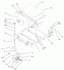 Toro 74701 (Z17-52) - Z17-52 TimeCutter Z Riding Mower, 2001 (210000001-210999999) Ersatzteile FRONT FRAME ASSEMBLY
