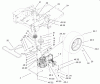 Toro 74701 (Z17-52) - Z17-52 TimeCutter Z Riding Mower, 2001 (210000001-210999999) Ersatzteile HYDRO AND BELT DRIVE ASSEMBLY