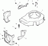 Toro 74702 (18-52ZX) - 18-52ZX TimeCutter ZX Riding Mower, 2004 (240000001-240000199) Ersatzteile BLOWER HOUSING AND BAFFLE ASSEMBLY KOHLER CV492S-27525