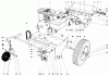Toro 62911 - 5 hp Lawn Vacuum, 1974 (4000001-4999999) Ersatzteile ENGINE AND BASE ASSEMBLY (MODEL 62922)