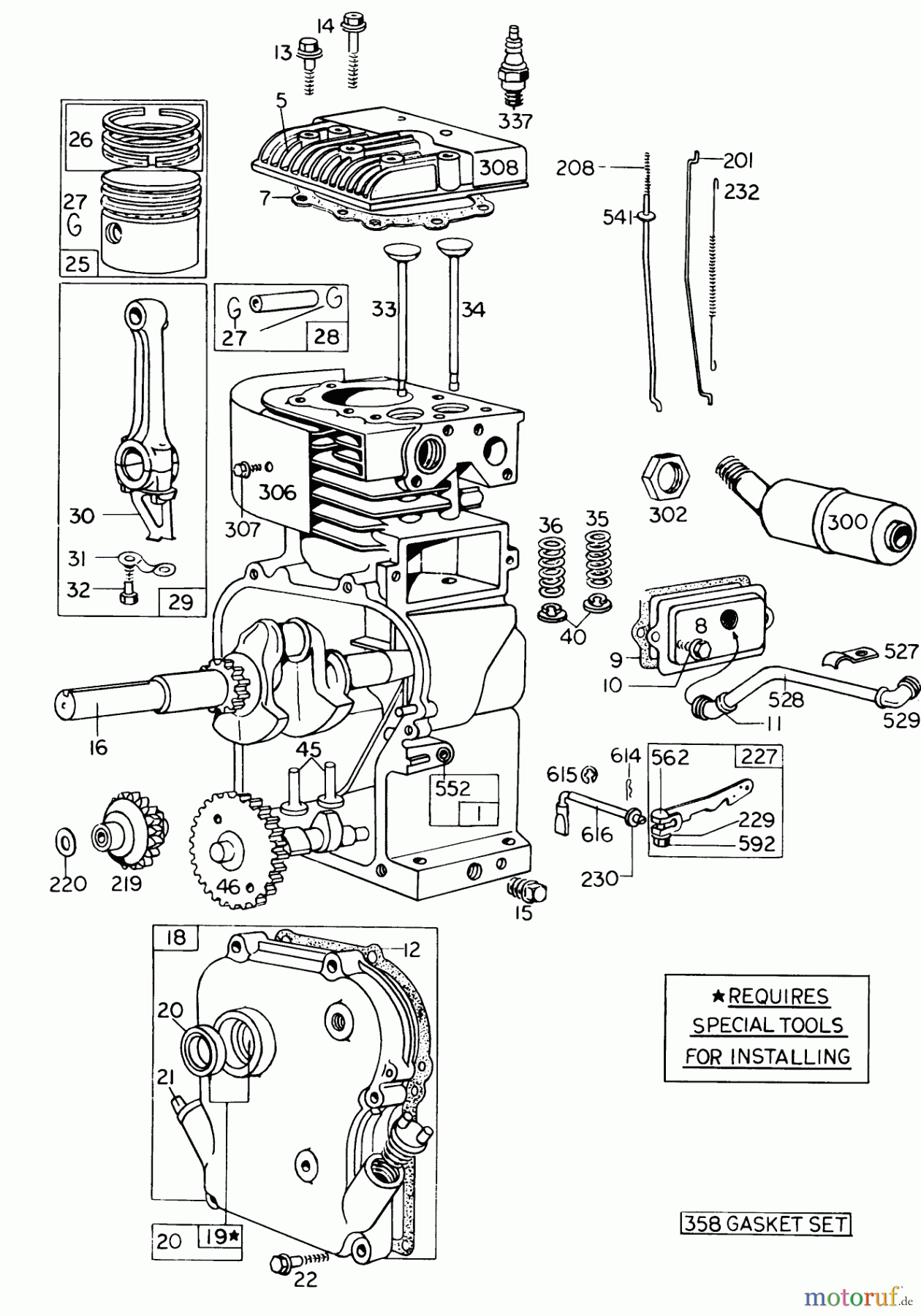 Toro Neu Blowers/Vacuums/Chippers/Shredders 62911 - Toro 5 hp Lawn Vacuum, 1974 (4000001-4999999) ENGINE MODEL NO. 130202 TYPE 0492 BRIGGS & STRATTON