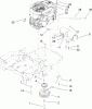 Toro 74704 (ZX480) - TimeCutter ZX480 Riding Mower, 2006 (260000001-260999999) Ersatzteile ENGINE AND CLUTCH ASSEMBLY