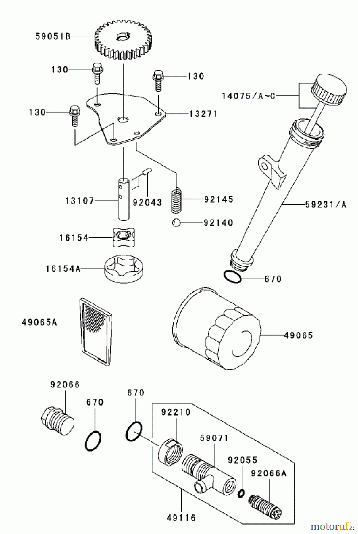 Toro Neu Mowers, Zero-Turn 74801 (18-52ZX) - Toro 18-52ZX TimeCutter ZX Riding Mower, 2003 (230000001-230999999) LUBRICATION EQUIPMENT ASSEMBLY KAWASAKI FH531V-CS07