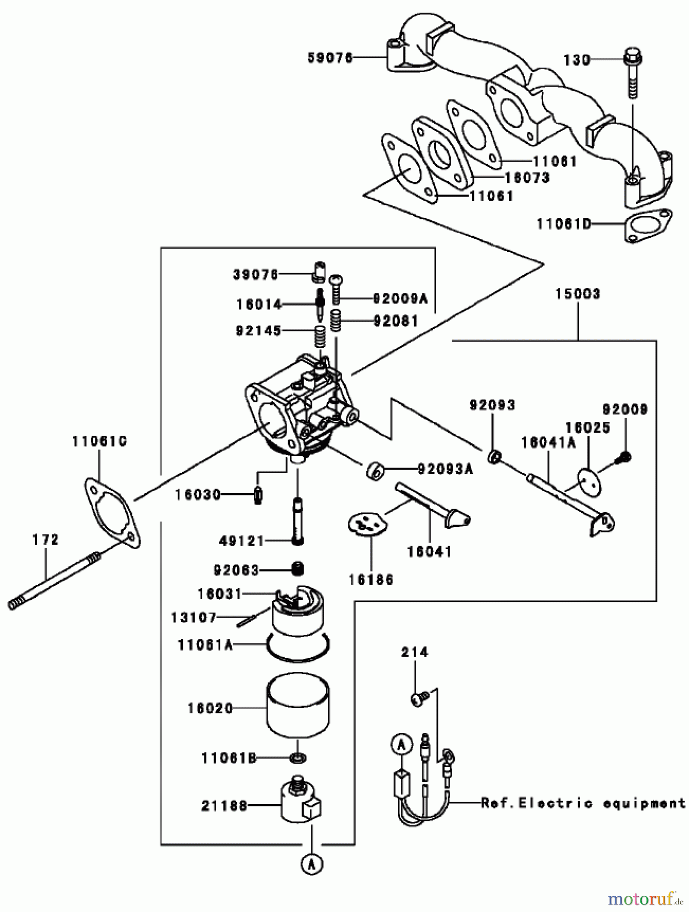  Toro Neu Mowers, Zero-Turn 74802 (19-52ZX) - Toro 19-52ZX TimeCutter ZX Riding Mower, 2004 (240000159-240999999) CARBURETOR ASSEMBLY KAWASAKI FH580V-AS13