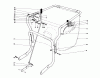 Toro 62923 - 5 hp Lawn Vacuum, 1977 (7000001-7999999) Ersatzteile CONTROLS & HANDLE ASSEMBLY (MODEL 62912)