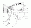 Toro 62923 - 5 hp Lawn Vacuum, 1977 (7000001-7999999) Ersatzteile HANDLE ASSEMBLY (MODEL 62923)