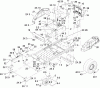 Toro 74812 (Z4800) - TITAN Z4800 Zero-Turn-Radius Riding Mower, 2008 (280000001-280999999) Ersatzteile FRAME ASSEMBLY