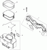 Toro 74813 (Z4800) - TITAN Z4800 Zero-Turn-Radius Riding Mower, 2008 (280000001-280999999) Ersatzteile AIR INTAKE AND FILTRATION ASSEMBLY KOHLER SV820-0013