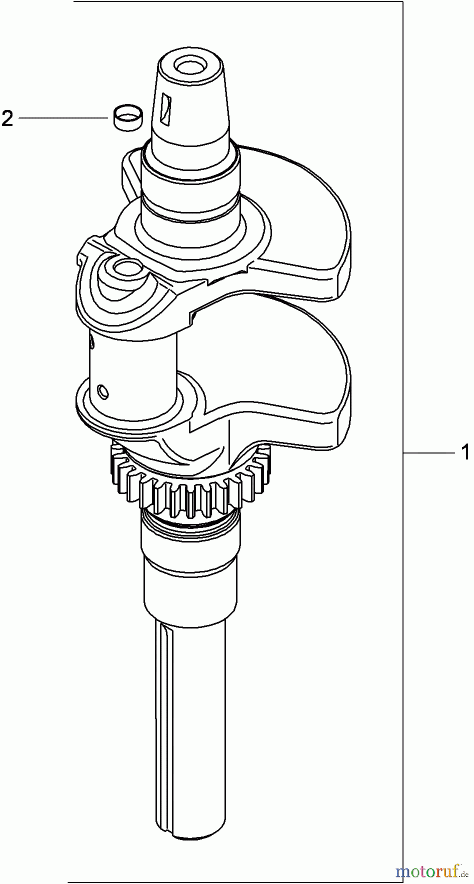 Toro Neu Mowers, Zero-Turn 74815 (Z5200) - Toro TITAN Z5200 Zero-Turn-Radius Riding Mower, 2009 (290000001-290999999) CRANKSHAFT ASSEMBLY KOHLER SV830-0013