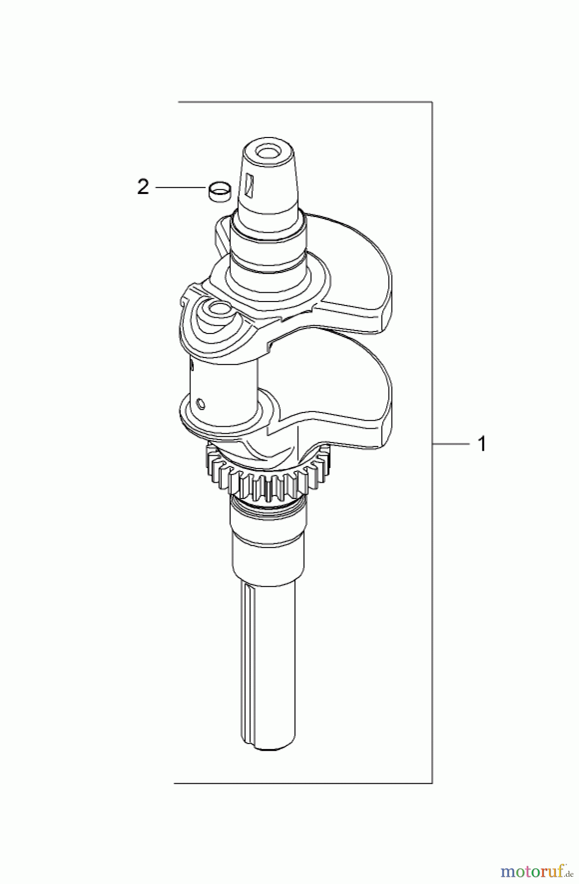 Toro Neu Mowers, Zero-Turn 74818 (Z5200) - Toro TITAN Z5200 Zero-Turn-Radius Riding Mower, 2008 (280000001-280999999) CRANKSHAFT ASSEMBLY KOHLER SV830-0014