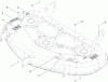 Toro 74820 (ZX5000) - TITAN ZX5000 Zero-Turn-Radius Riding Mower, 2009 (290000001-290999999) Ersatzteile 50 INCH DECK DECAL ASSEMBLY NO. 117-5373