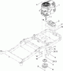 Toro 74820 (ZX5000) - TITAN ZX5000 Zero-Turn-Radius Riding Mower, 2009 (290000001-290999999) Ersatzteile ENGINE, CLUTCH AND EXHAUST ASSEMBLY