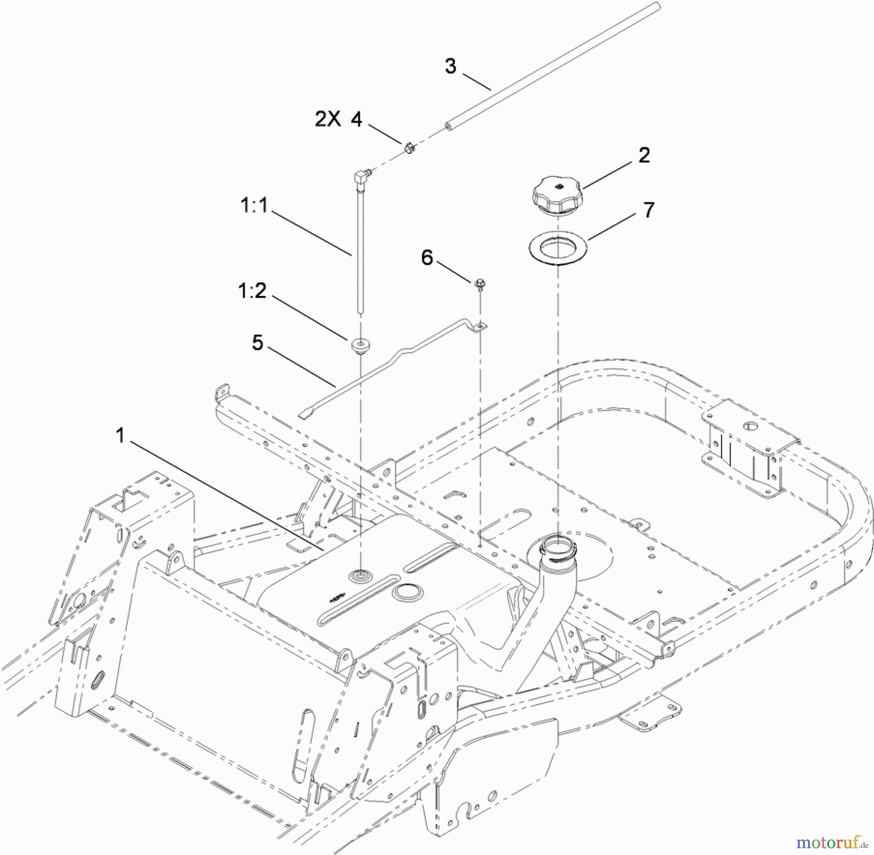  Toro Neu Mowers, Zero-Turn 74820 (ZX5000) - Toro TITAN ZX5000 Zero-Turn-Radius Riding Mower, 2009 (290000001-290999999) FUEL DELIVERY SYSTEM