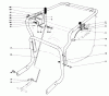 Toro 62923 - 5 hp Lawn Vacuum, 1979 (9000001-9999999) Ersatzteile CONTROLS & HANDLE ASSEMBLY (MODEL 62912)