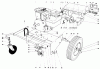 Toro 62923 - 5 hp Lawn Vacuum, 1979 (9000001-9999999) Ersatzteile ENGINE AND BASE ASSEMBLY (MODEL 62923)