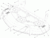 Toro 74840 (ZX5020) - TITAN ZX5020 Zero-Turn-Radius Riding Mower, 2011 (311000001-311999999) Ersatzteile 50 INCH DECK DECAL ASSEMBLY NO. 117-5373