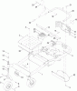 Toro 74845 (ZX4820) - TITAN ZX4820 Zero-Turn-Radius Riding Mower, 2012 (SN 312000001-312999999) Ersatzteile MAIN FRAME AND CASTER WHEEL ASSEMBLY