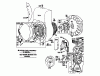 Toro 62912 - 5 hp Lawn Vacuum, 1983 (3000001-3999999) Ersatzteile REWIND STARTER