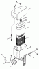 Toro Y1-12OE01 (612-Z) - 612-Z Tractor, 1990 Ersatzteile AIR CLEANER-612-Z