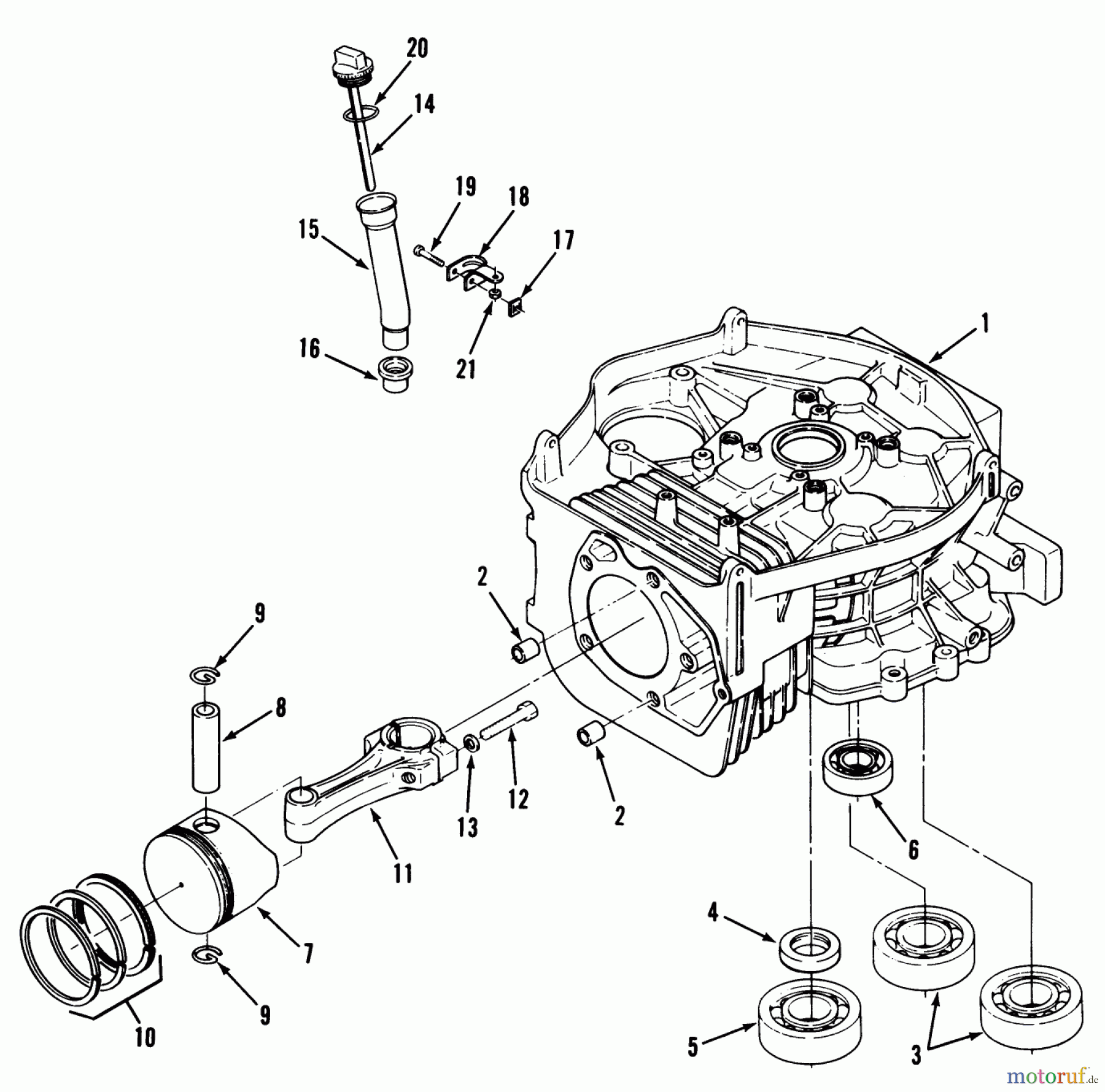 Toro Neu Mowers, Zero-Turn Y1-12OE01 (612-Z) - Toro 612-Z Tractor, 1990 ENGINE CYLINDER BLOCK-612-Z