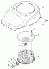 Toro Y1-12OE01 (612-Z) - 612-Z Tractor, 1990 Ersatzteile FLYWHEEL AND COVER-612-Z