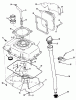 Toro Y1-12OE01 (612-Z) - 612-Z Tractor, 1990 Ersatzteile OIL BASE AND FILL TUBE-616-Z