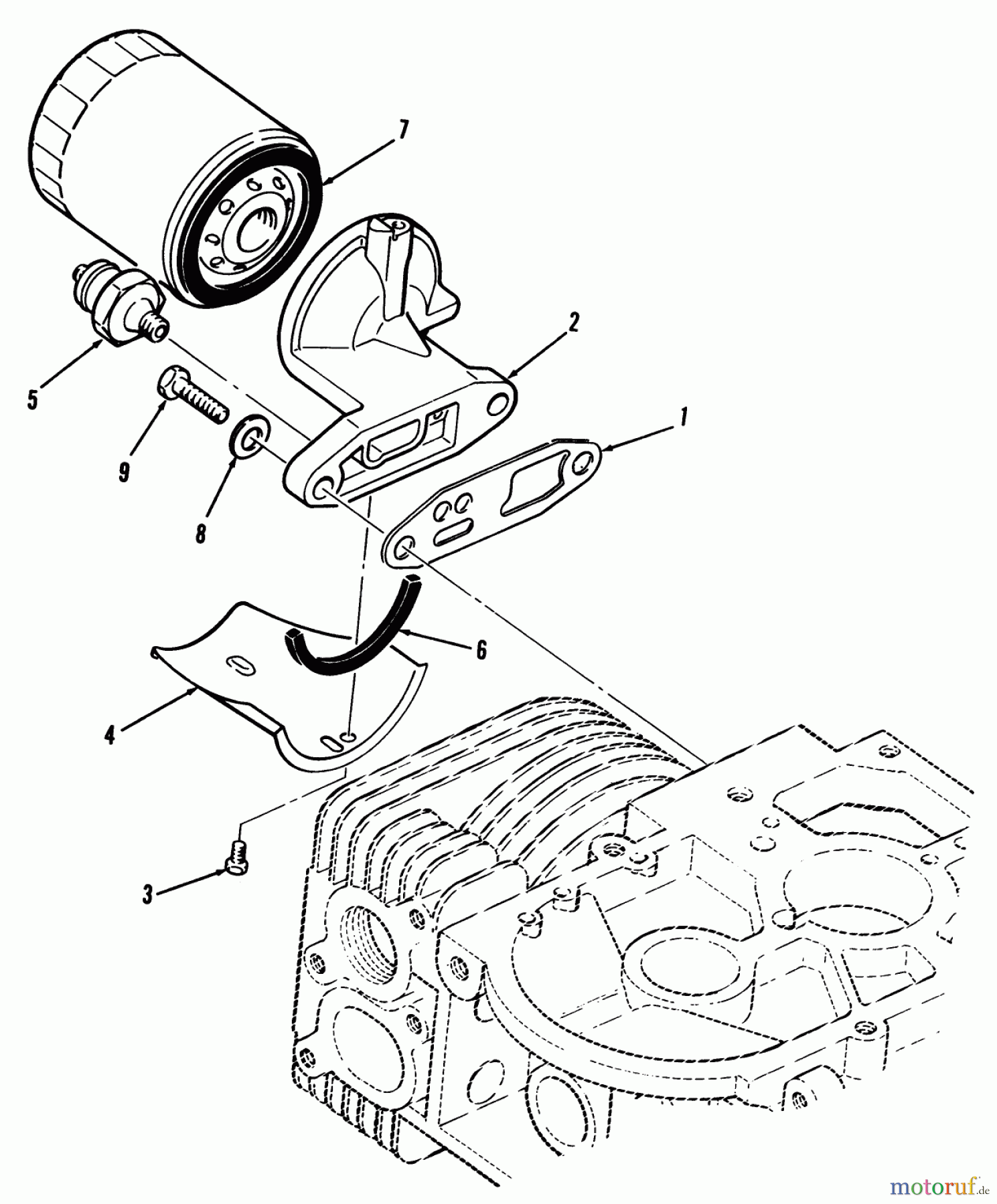 Toro Neu Mowers, Zero-Turn Y1-12OE01 (612-Z) - Toro 612-Z Tractor, 1990 OIL FILTER-616-Z