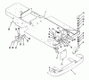 Toro Y1-16OE03 (616-Z) - 616-Z Tractor, 1991 (1000001-1999999) Ersatzteile FRAME AND FRONT WHEEL FORK