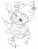Toro Y1-16OE03 (616-Z) - 616-Z Tractor, 1991 (1000001-1999999) Ersatzteile OIL BASE AND OIL PUMP-612-Z