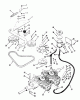 Toro Y1-16OE03 (616-Z) - 616-Z Tractor, 1991 (1000001-1999999) Ersatzteile TRANSMISSION AND DRIVE SYSTEM