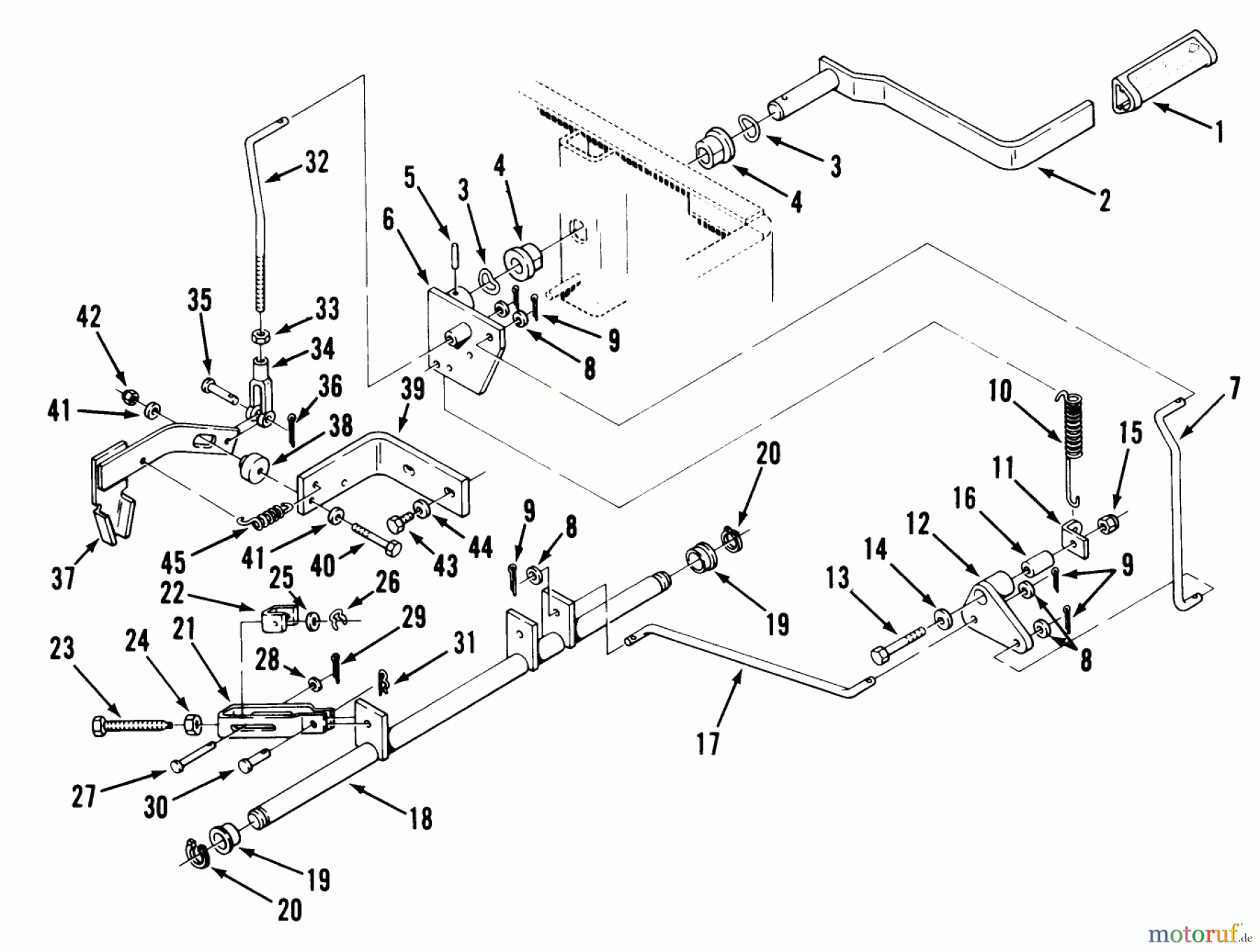 Toro Neu Mowers, Zero-Turn Y1-16OE01 (616-Z) - Toro 616-Z Tractor, 1989 SECTION 6-PARKING BRAKE