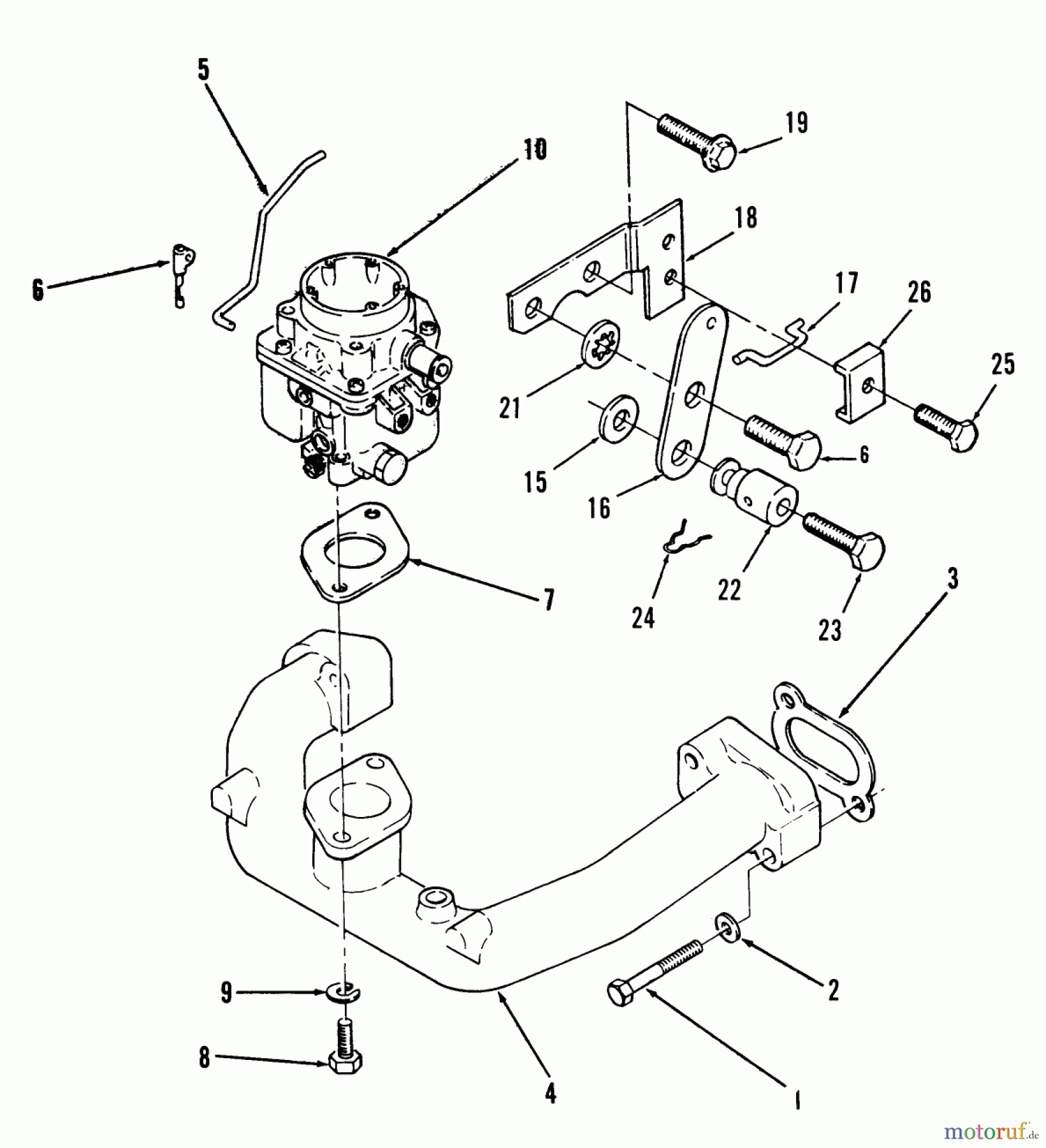Toro Neu Mowers, Zero-Turn Y1-16OE01 (616-Z) - Toro 616-Z Tractor, 1989 SECTION 9-CARBURETOR AND INTAKE MANIFOLD