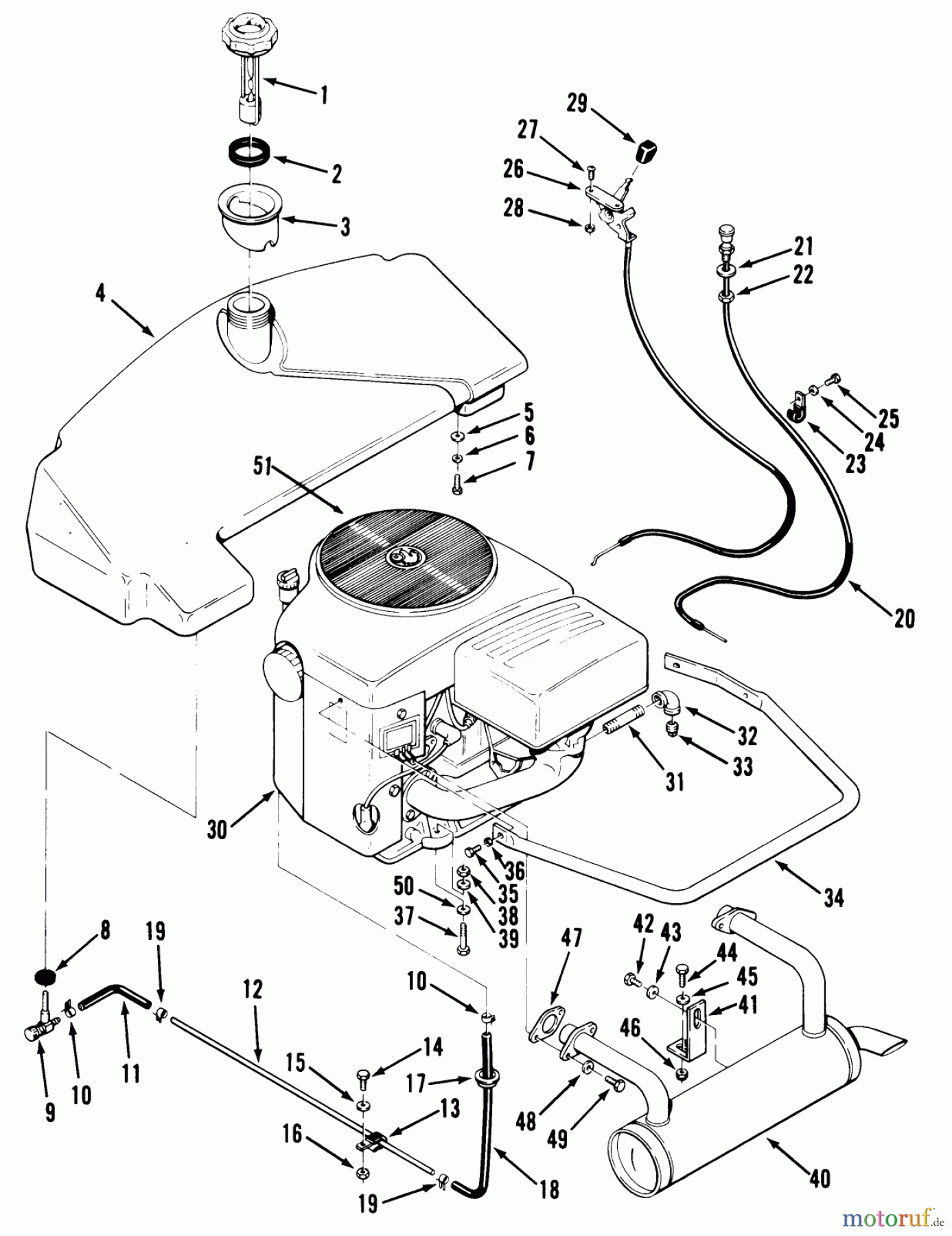 Toro Neu Mowers, Zero-Turn Y1-16OE01 (616-Z) - Toro 616-Z Tractor, 1989 SECTION 9-ENGINE AND FUEL SYSTEMS