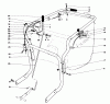 Toro 62923 - 5 hp Lawn Vacuum, 1984 (4000001-4999999) Ersatzteile CONTROLS AND HANDLE ASSEMBLY (MODEL 62923)