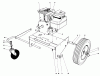 Toro 62923 - 5 hp Lawn Vacuum, 1984 (4000001-4999999) Ersatzteile ENGINE AND BASE ASSEMBLY (MODEL 62912)
