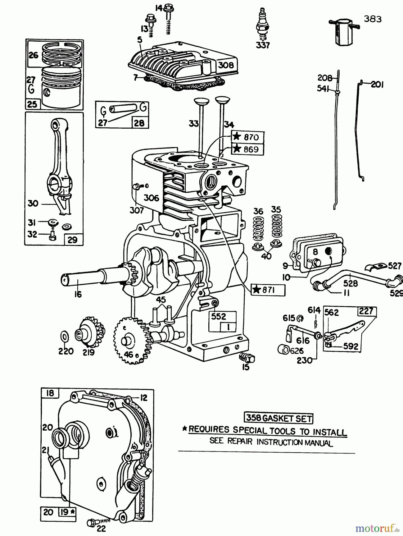 Toro Neu Blowers/Vacuums/Chippers/Shredders 62923 - Toro 5 hp Lawn Vacuum, 1984 (4000001-4999999) ENGINE BRIGGS & STRATTON MODEL NO. 130202-1640-01 #1
