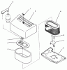 Toro Y1-16OE04 (616-Z) - 616-Z Tractor, 1992 (2000001-2999999) Ersatzteile AIR CLEANER ASSEMBLY