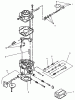 Toro Y1-16OE04 (616-Z) - 616-Z Tractor, 1992 (2000001-2999999) Ersatzteile CARBURETOR COMPONENTS ASSEMBLY