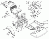 Toro Y1-16OE04 (616-Z) - 616-Z Tractor, 1992 (2000001-2999999) Ersatzteile FENDERS, FLOOR PAN & SEAT ASSEMBLY