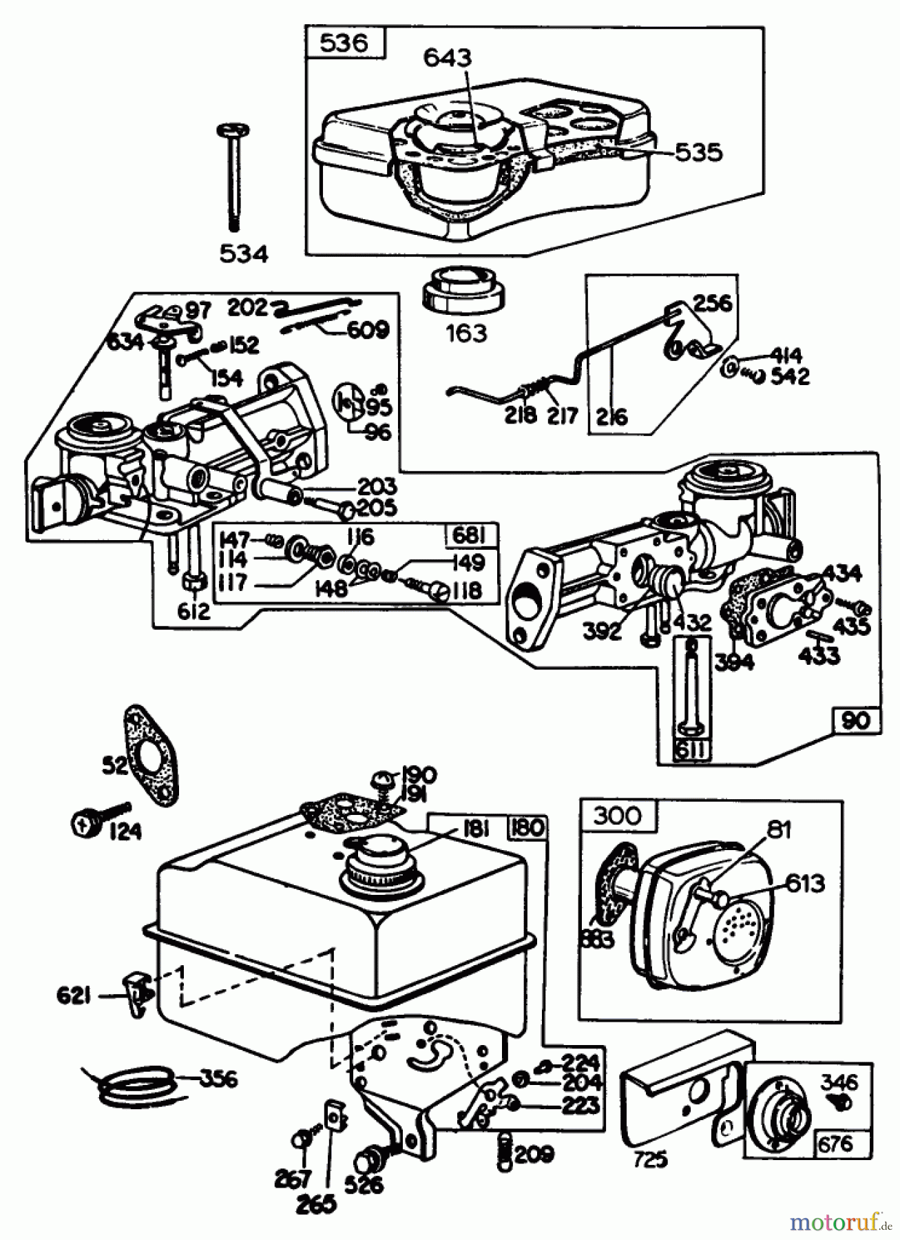 Toro Neu Blowers/Vacuums/Chippers/Shredders 62923 - Toro 5 hp Lawn Vacuum, 1984 (4000001-4999999) ENGINE BRIGGS & STRATTON MODEL NO. 130202-1640-01 #3