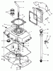 Toro Y1-16OE04 (616-Z) - 616-Z Tractor, 1992 (2000001-2999999) Ersatzteile OIL BASE & FILL TUBE ASSEMBLY