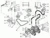 Toro Y1-16OE04 (616-Z) - 616-Z Tractor, 1992 (2000001-2999999) Ersatzteile TRANSMISSION & DRIVE SYSTEM ASSEMBLY