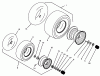 Toro Y1-16OE04 (616-Z) - 616-Z Tractor, 1992 (2000001-2999999) Ersatzteile WHEELS & TIRES ASSEMBLY