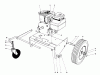 Toro 62923 - 5 hp Lawn Vacuum, 1985 (5000001-5999999) Ersatzteile ENGINE AND BASE ASSEMBLY (MODEL 62912)