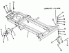 Toro Z1-18KE01 (718-Z) - 718-Z Tractor, 1986 Ersatzteile FRAME, REAR HUB AND FRONT WHEEL FORK