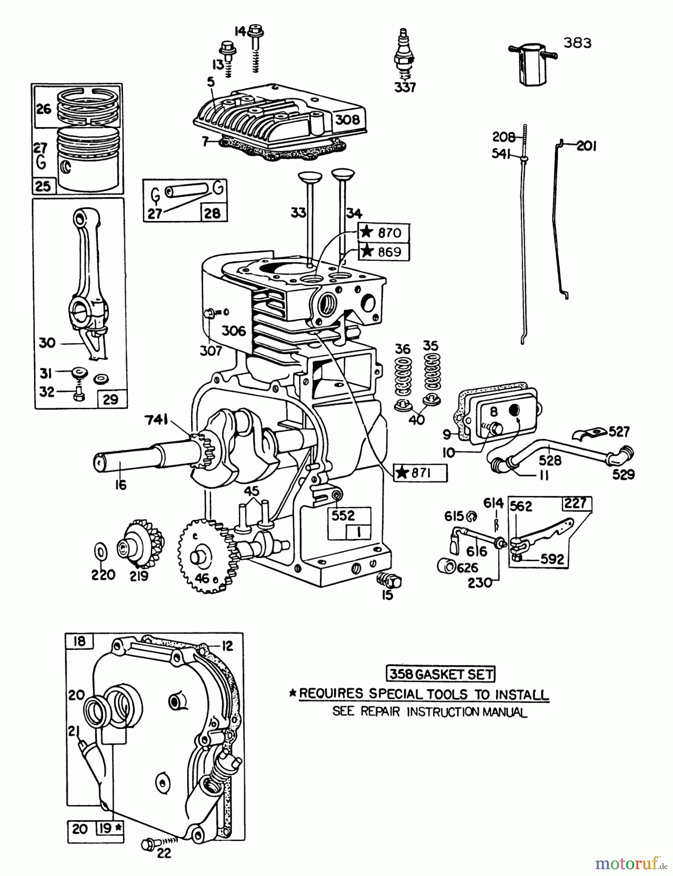 Toro Neu Blowers/Vacuums/Chippers/Shredders 62923 - Toro 5 hp Lawn Vacuum, 1985 (5000001-5999999) ENGINE BRIGGS & STRATTON MODEL NO. 130202-1640-01 #1