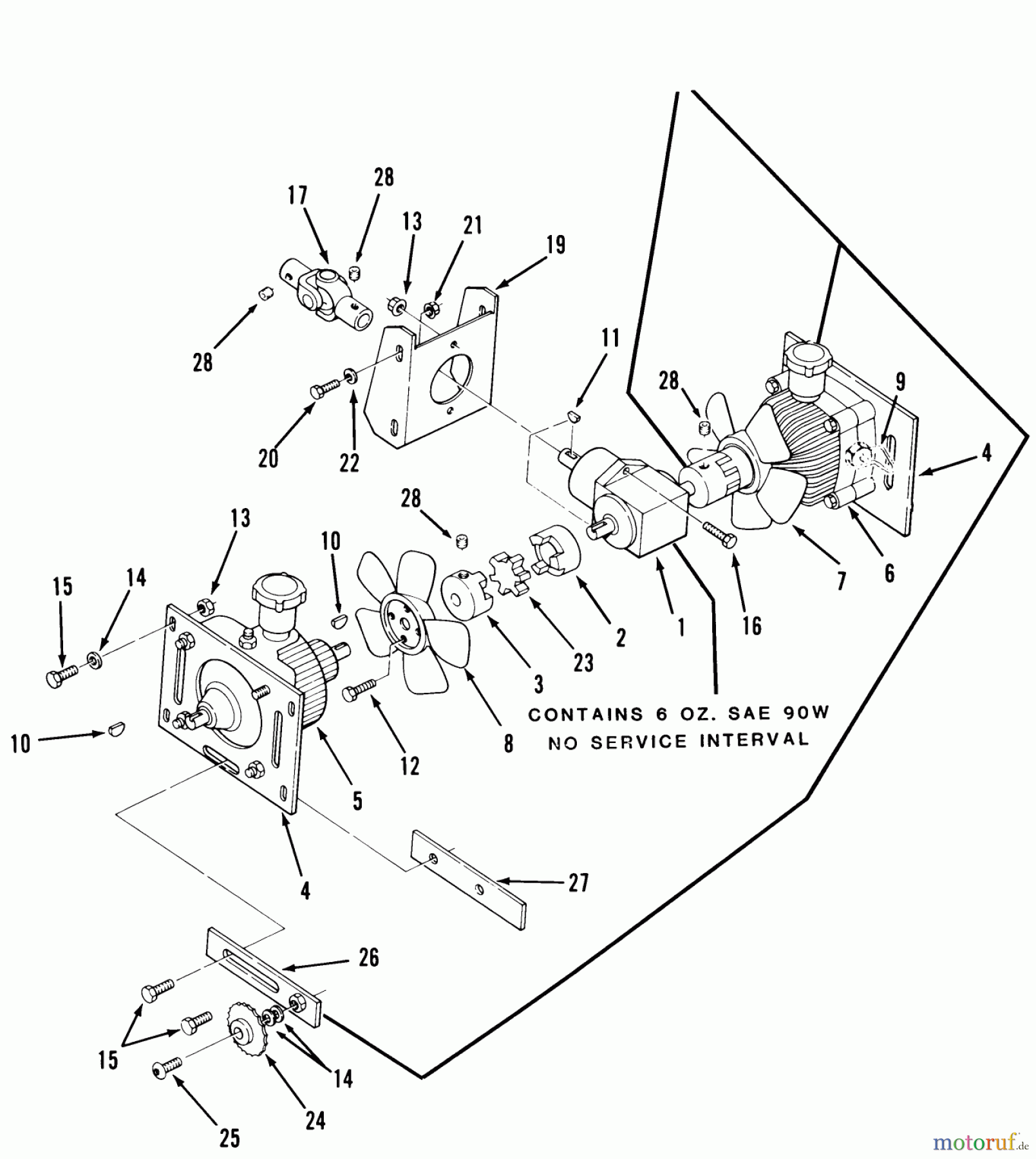 Toro Neu Mowers, Zero-Turn Z1-18KE01 (718-Z) - Toro 718-Z Tractor, 1986 TRANSMISSION DRIVE #2